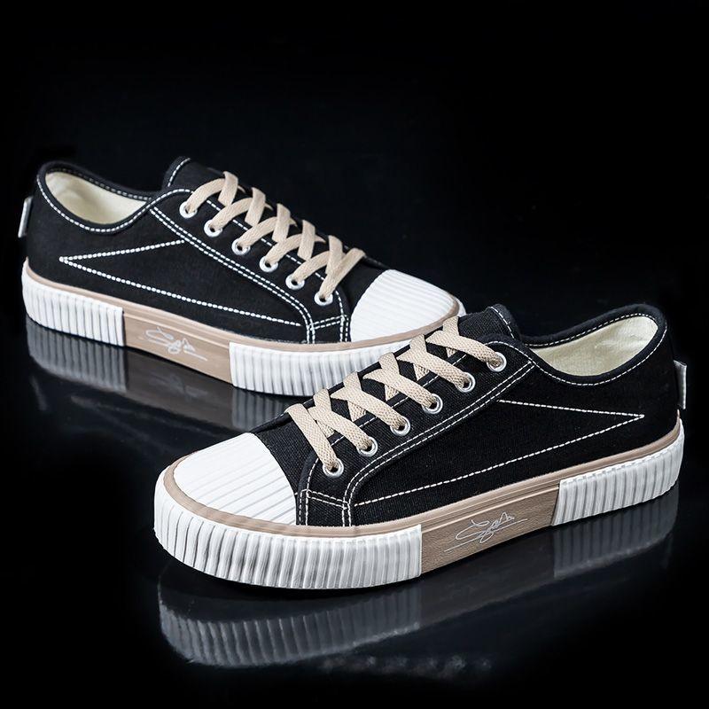 Fashion Platform Lace-up Men's Casual Shoes Flat Wear to Work Male Shoe Common Breathable Low Price Classic Original Walking Sneakers