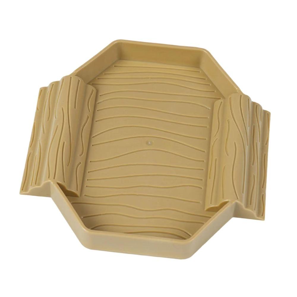 With Ramp Turtle Bath Basin Plastic Reptile Pool Dish Turtle Bath Tub  Habitat Accessories