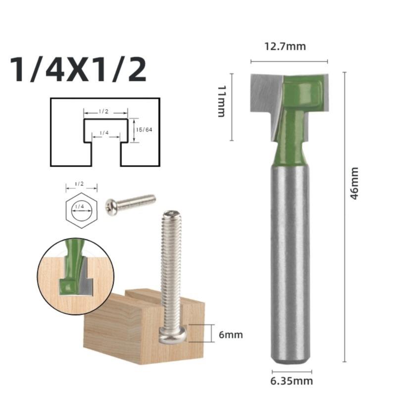 6PCS Keyhole Cutter Precise Ground Blade With High Wear Resistance Finish Suitable For Clean Wood Milling Cabinet Making