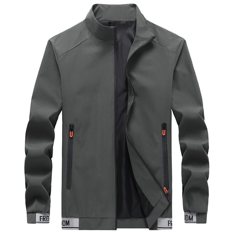 Spring and Autumn New Coat Men's Casual Fashion Handsome Young and Middle-aged Jacket
