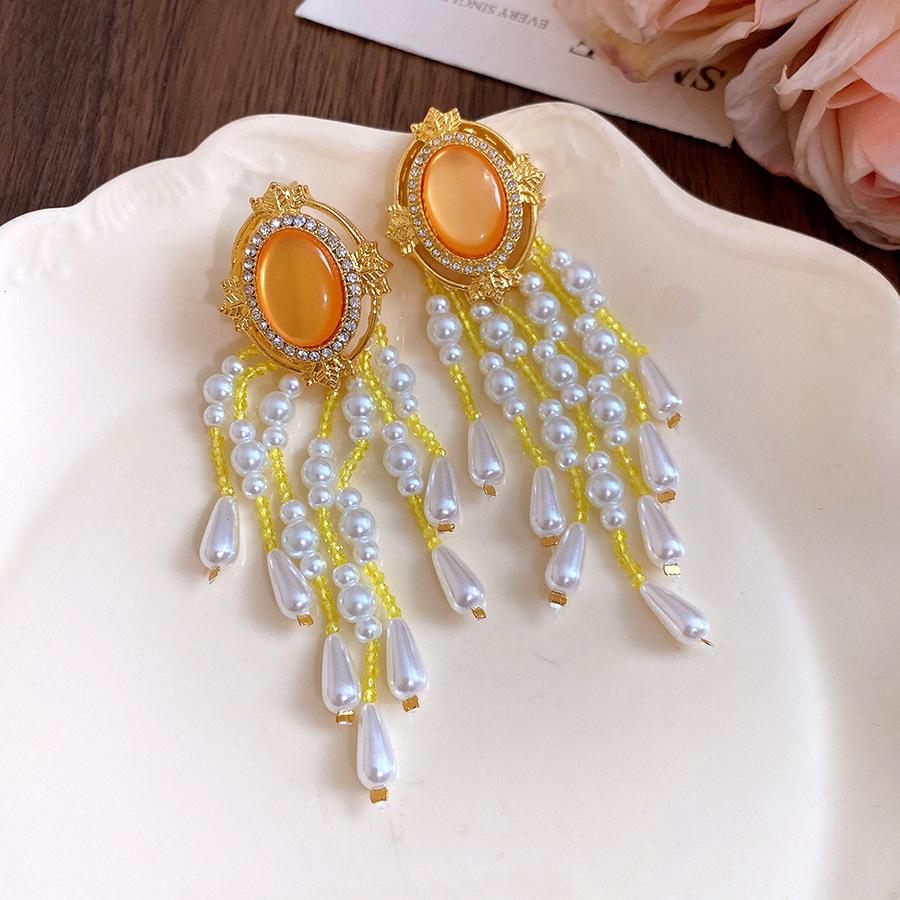Crystal Pearl Water Drop Pendant Earrings Necklace Choker Jewelry Wholesale