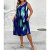 IHUASU Fashion Spring Autumn O-Neck Sleeveless   Casual Dresses