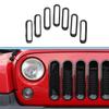 Schwarzer Frontgrill Gitter Abdeckung Zierleiste Für Jeep Wrangler JK 07+ Zubehör