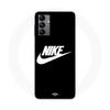 Maniacase Case for Samsung Galaxy A04s White Nike Logo Black Front