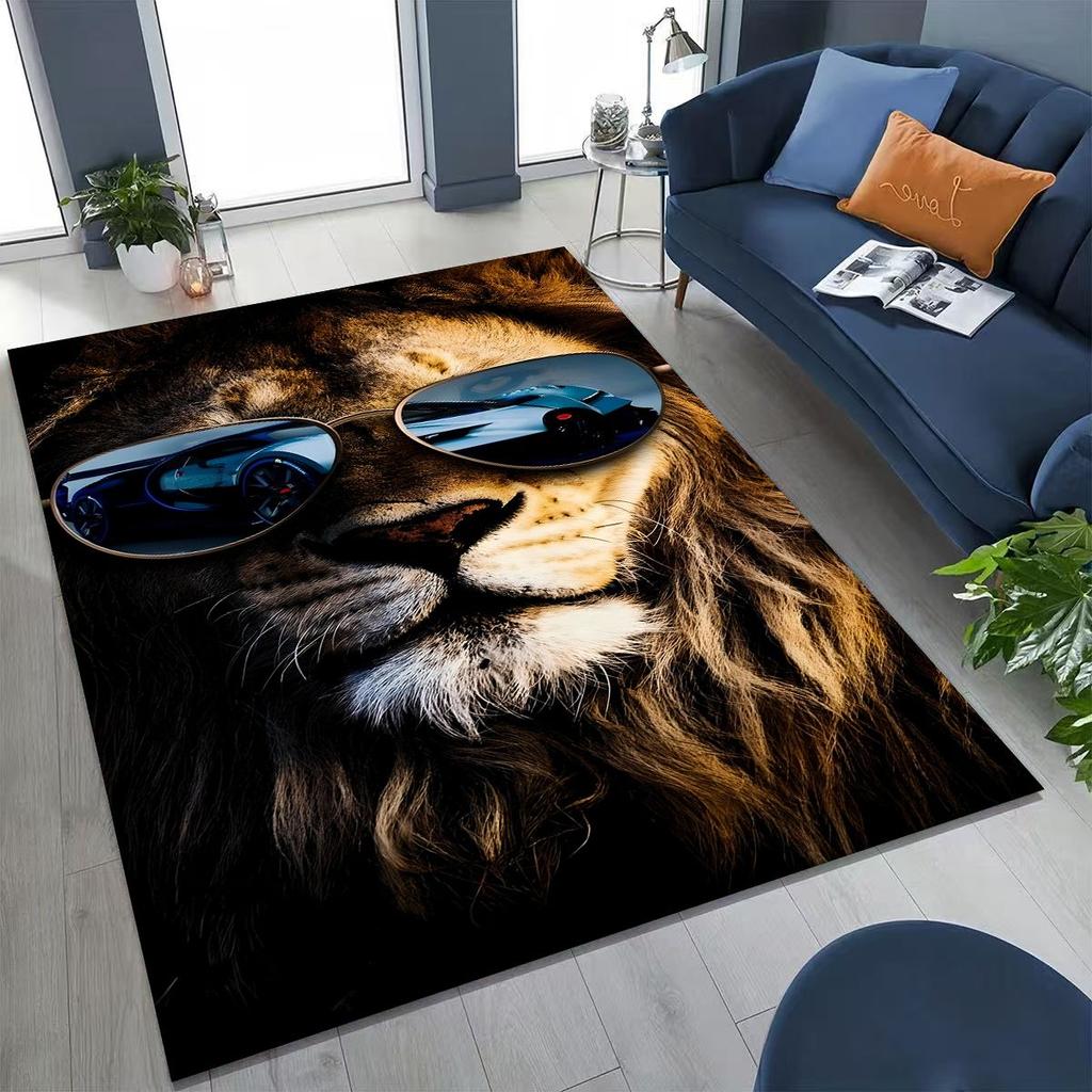 27 Style Wild Animal Lion Beast Cartoon Rug for Bedroom Living Room Sofa Home Doormat Decor, Large Kid Play Non-slip Floor Mat