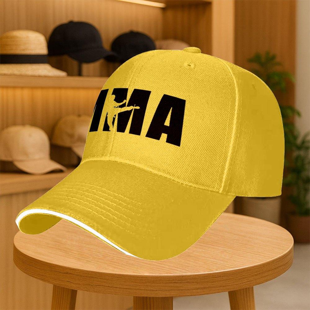 Mma Logo Baseballkappe Unisex Lässige Sportkappe Zum Laufen Reisen Einkaufen Weihnachtsgeschenk