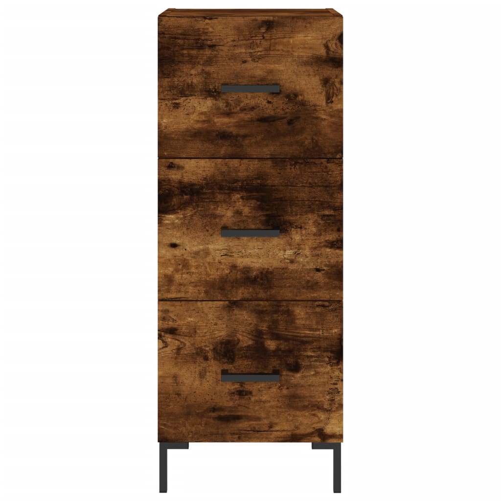 Sideboard Smoked Oak 34.5 x 34 x 90 cm Wood Based Panel