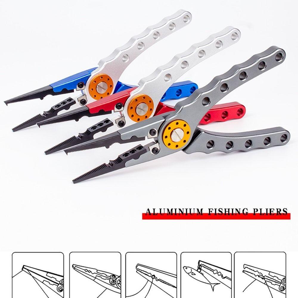 Aluminum Zinc Zinc Alloy Fishing Pliers Anti Slip Line Cutting Pliers Hook Remover Pliers  Outdoor Fishing
