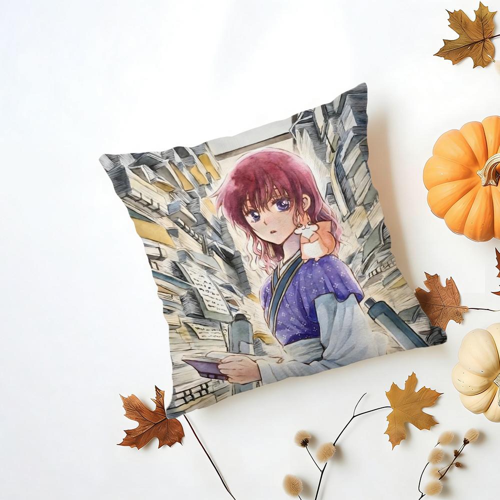 Fashion Beautiful Epic Y-Yona Of The Dawns Cushion Cover Washable Linen Pillowcase Soft For Daily Sofa Bed Home Room Decor