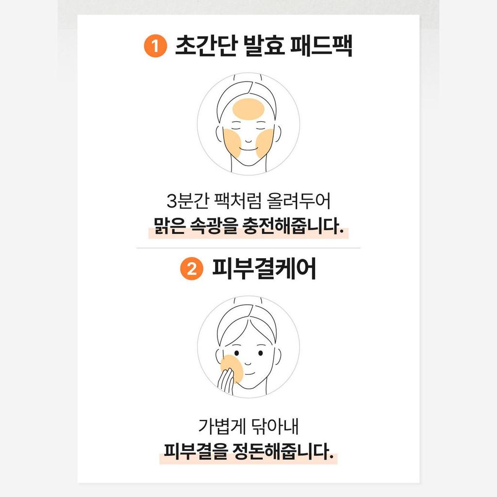 Numbuzin No.3 Radiance Boosting Toner Pad 70 Pads 1+1 Set – Large Capacity 140 Pads