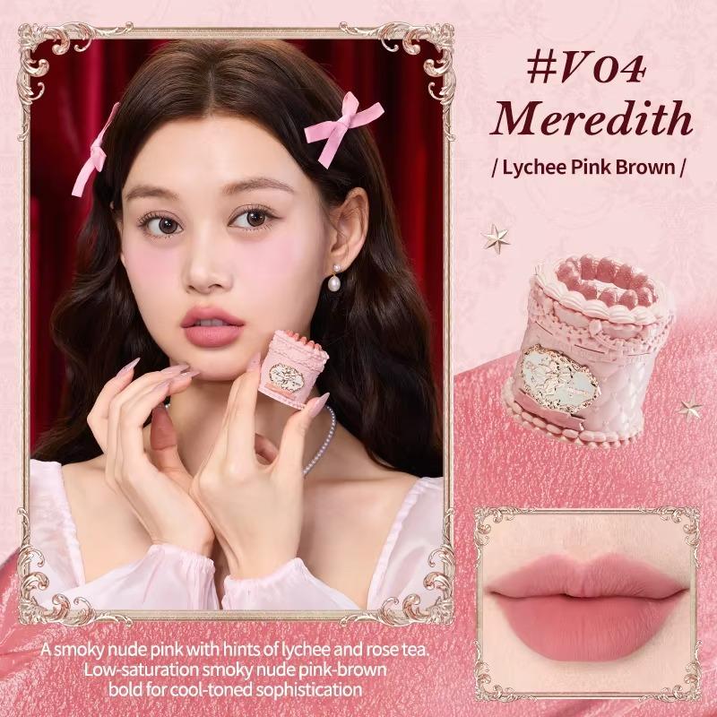 Flower Knows Swan Ballet Little Angel Collection Rossetto Vellutato Opaco Impermeabile Rossetto Vegano Lunga Durata Lucidalabbra Coreano