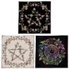 Divinations Cards Table Cloth Tapestry Flower Leaf Pentagram Tarot Tablecloth Astrologys Witchcrafts Deck Cloth