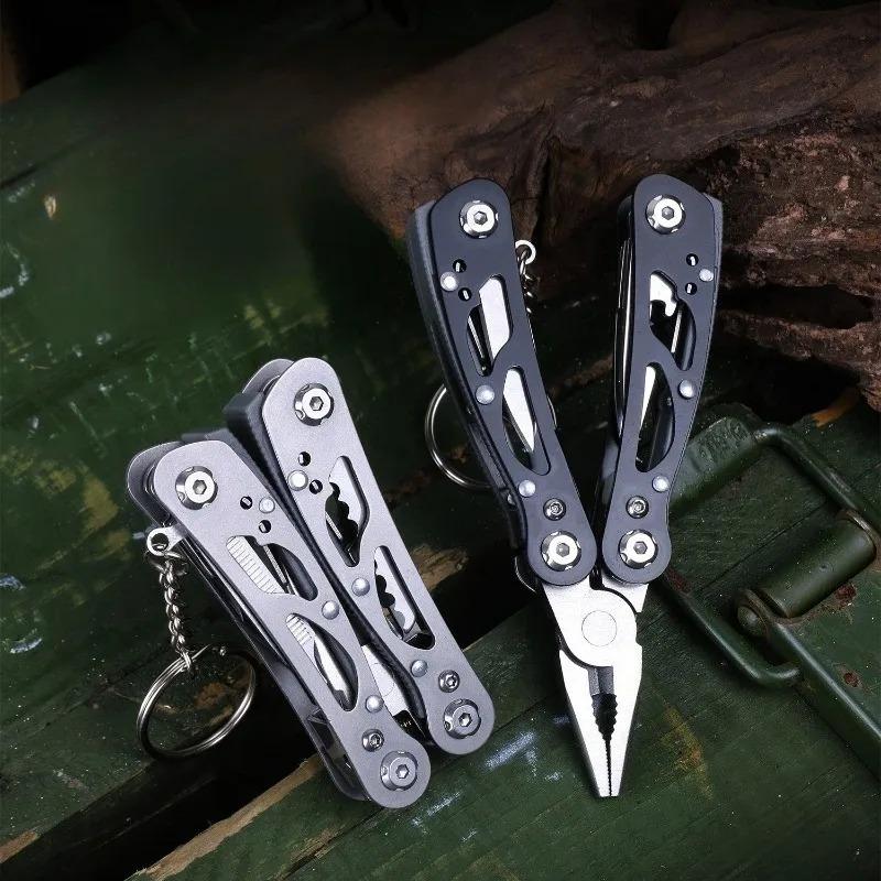 Outdoor All Steel Multifunctional Pliers Mini Function Combination Folding Knife Pliers Home Emergency Tool