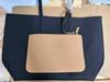 French Crocodile Women's Color Block Large Capacity Tote Bag - Fashionable and Simple Shoulder Handbag.