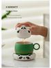 Panda Office Tea & Coffee Cup with Saucer Set - Chengdu Souvenir Gift
