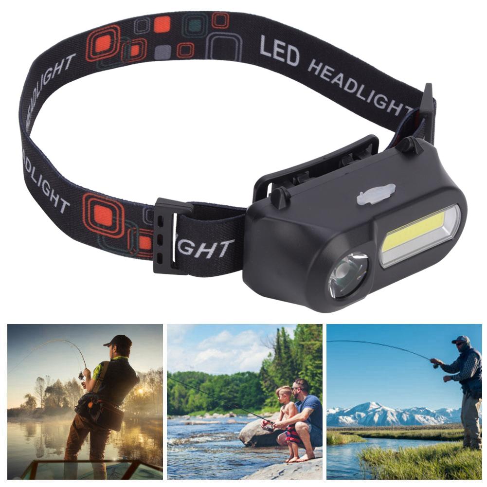 Outdoor Multi Function USB Charging Head Lamp Head Mounted Flashlight for Camping Fishing Cycling
