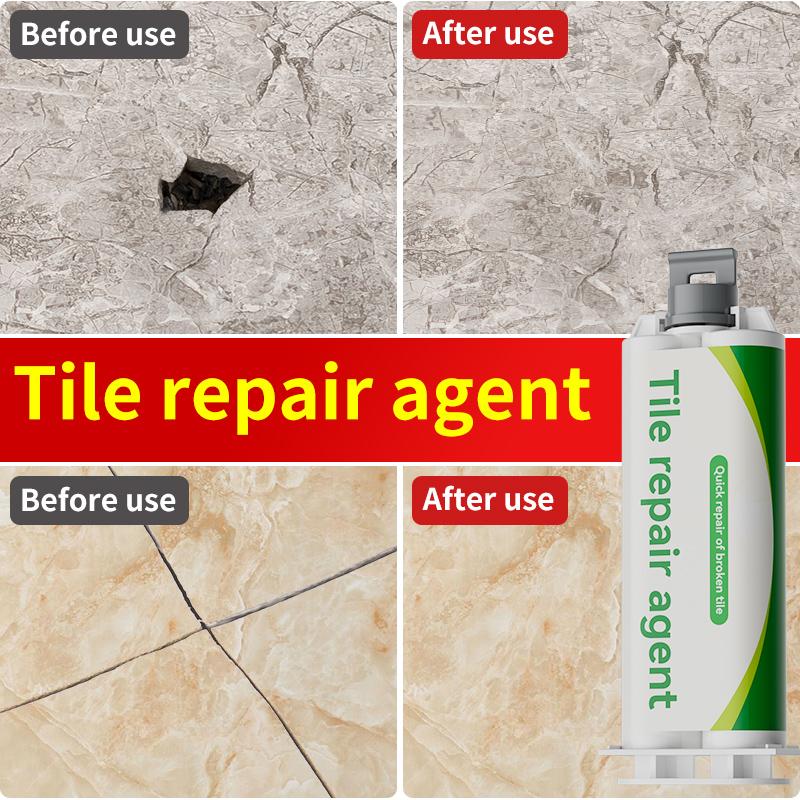 Tile and Marble Repair Compound, Floor Tile Grout, Epoxy Resin AB Adhesive, Adhesive for Filling Holes and Cracks