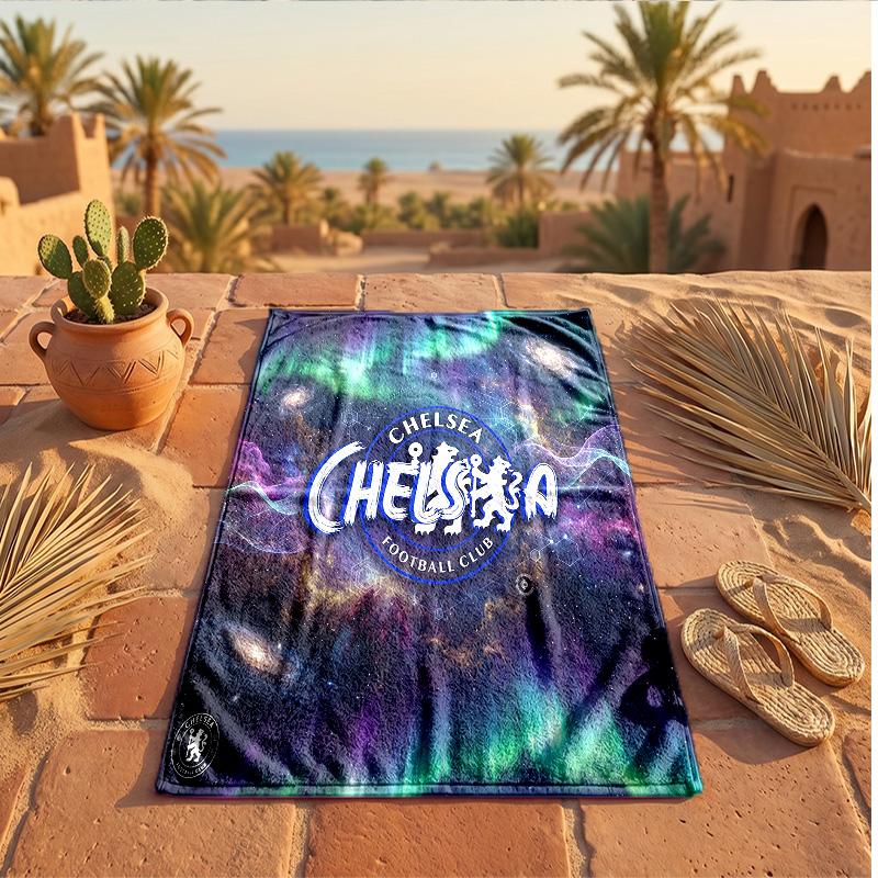 Chelsea FC Print Microfiber Beach Towel Quick Dry Absorbent Large Towel For Beach Swimming Travel