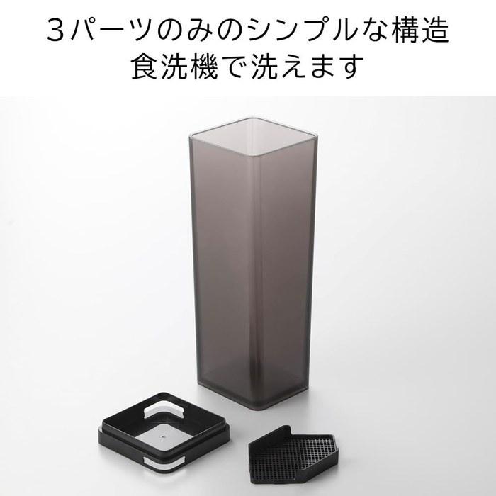 Yamazaki Water-Splash Filter Pitcher (2-Pack) Tower 1.2L Black 10238x2
