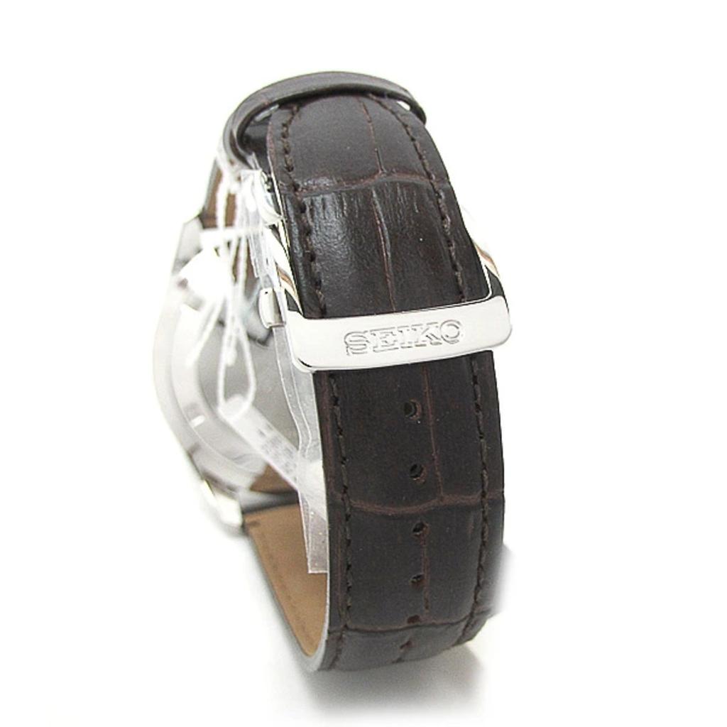 SEIKO Selection SBTR017 Men's Quartz Chronograph Green Dial Brown Leather Watch
