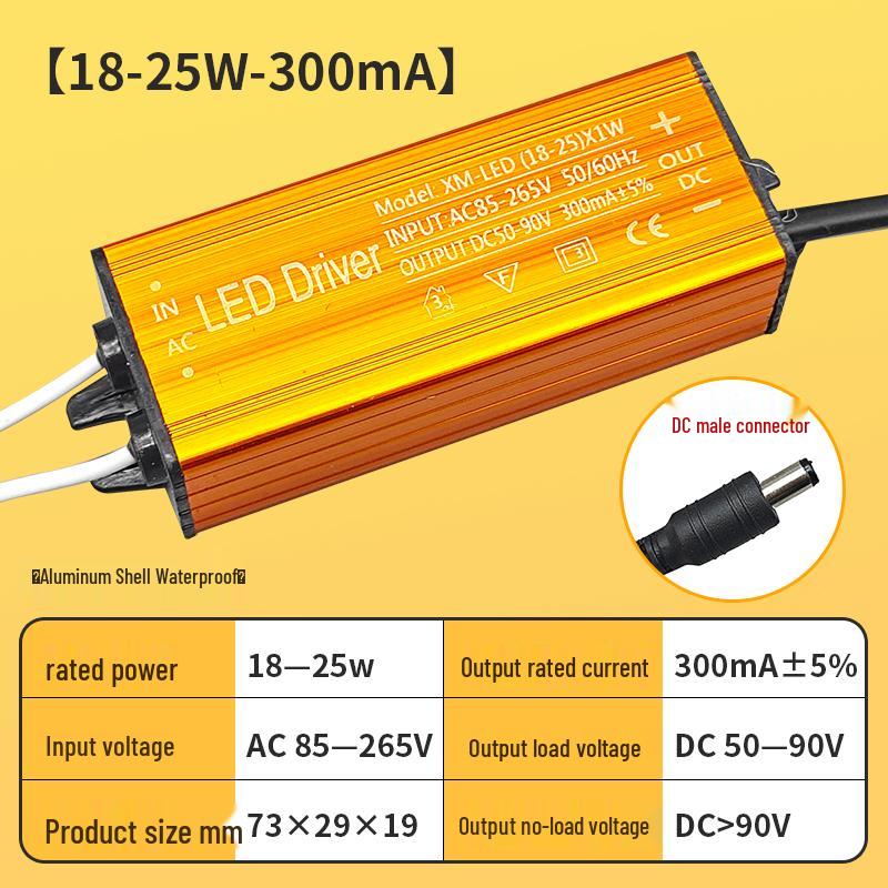 LED Integrated Waterproof Power Supply and Rectifier Controller for Kitchen, Bathroom, and Toilet Lighting