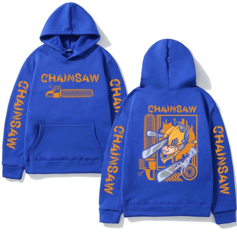 Anime Chainsaw Man Hayakawa Denji Pochita Hoodie Men Women Harajuku Pullover Wear Unisex Autumn Winter Sweater