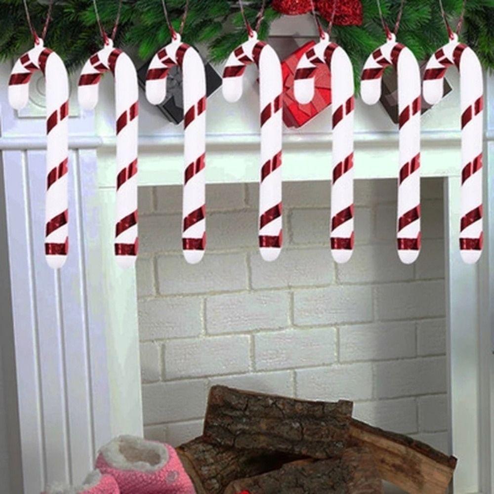 Hanging Decoration Children's Gift Christmas Pendant Decorative Crutch Candy Wand Candy Crutch