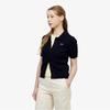 Women's Cable Knit Short-Sleeve Polo Cardigan AF280E-56GHDE