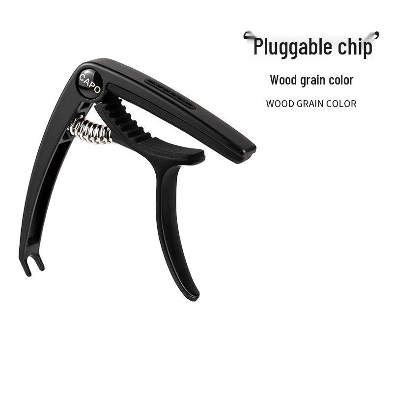 Bonmusica High-Grade Capo and Tuner for Folk Guitar, Ukulele, and Electric Guitar