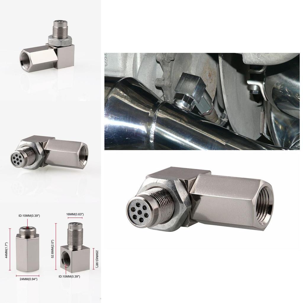 Ideal Gift 90 Sensor Spacer Engine Light Cel Check Bung Mini Catalytic Converter For Car Enthusiasts