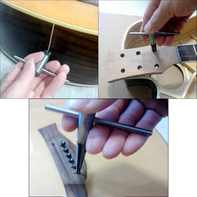 Konische Steg-Pin-Loch-Reibahle, Gitarren-Holzarbeiter, Gitarrenbauer, Reibwerkzeug