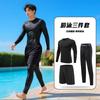 Herren Badehose Neoprenanzug Anzug Sonnenschutz Langarm Hose Ganzkörper Quallenanzug Schwimmen Surfen Schnorcheln Geteilter Badeanzug