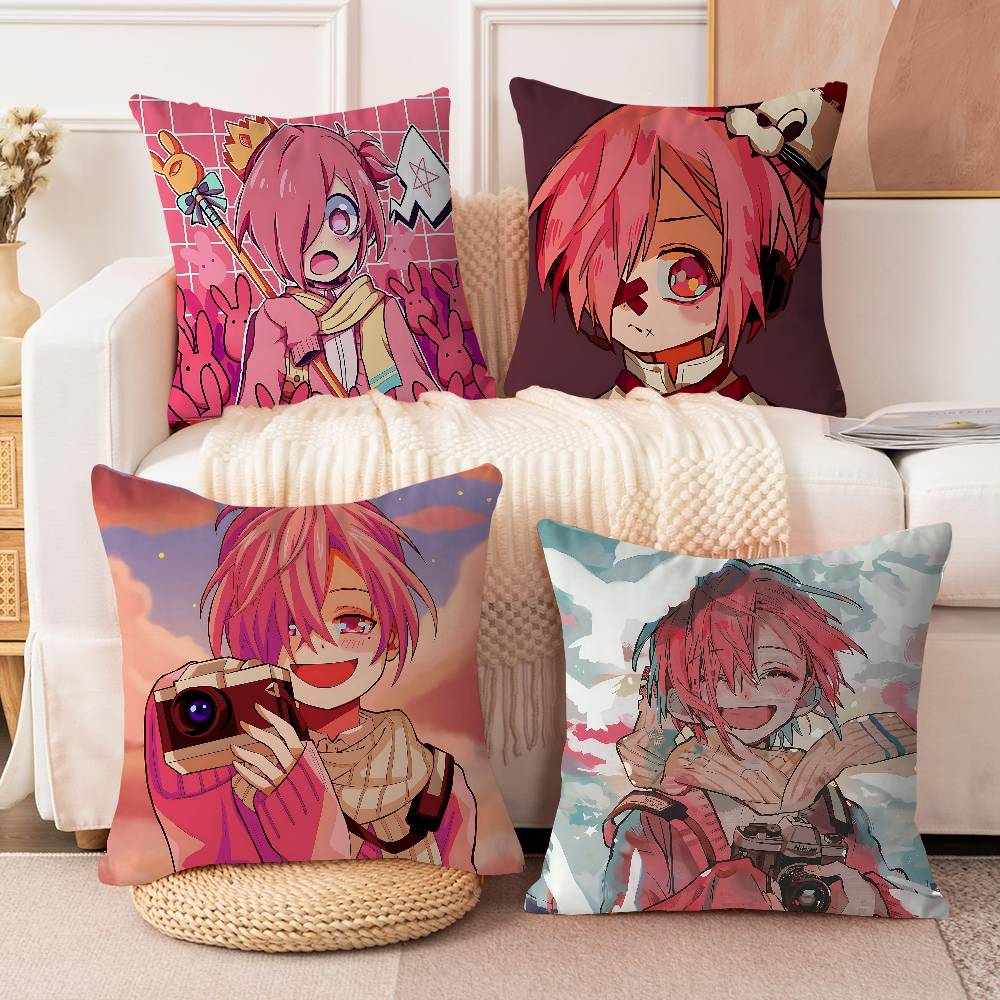 Anime M-mitsuba Pillow Cover For Bedroom Room And Living Room Sofa Decorative Cushion Cover
