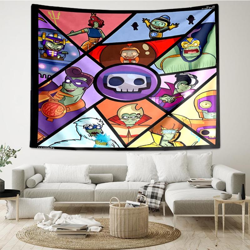 Vibrant Battle Zombies Tapestry Hanging for Bedroom,Livingroom, Playroom,Decor Art Room Wall Tapestry Holiday and Birthday Gifts