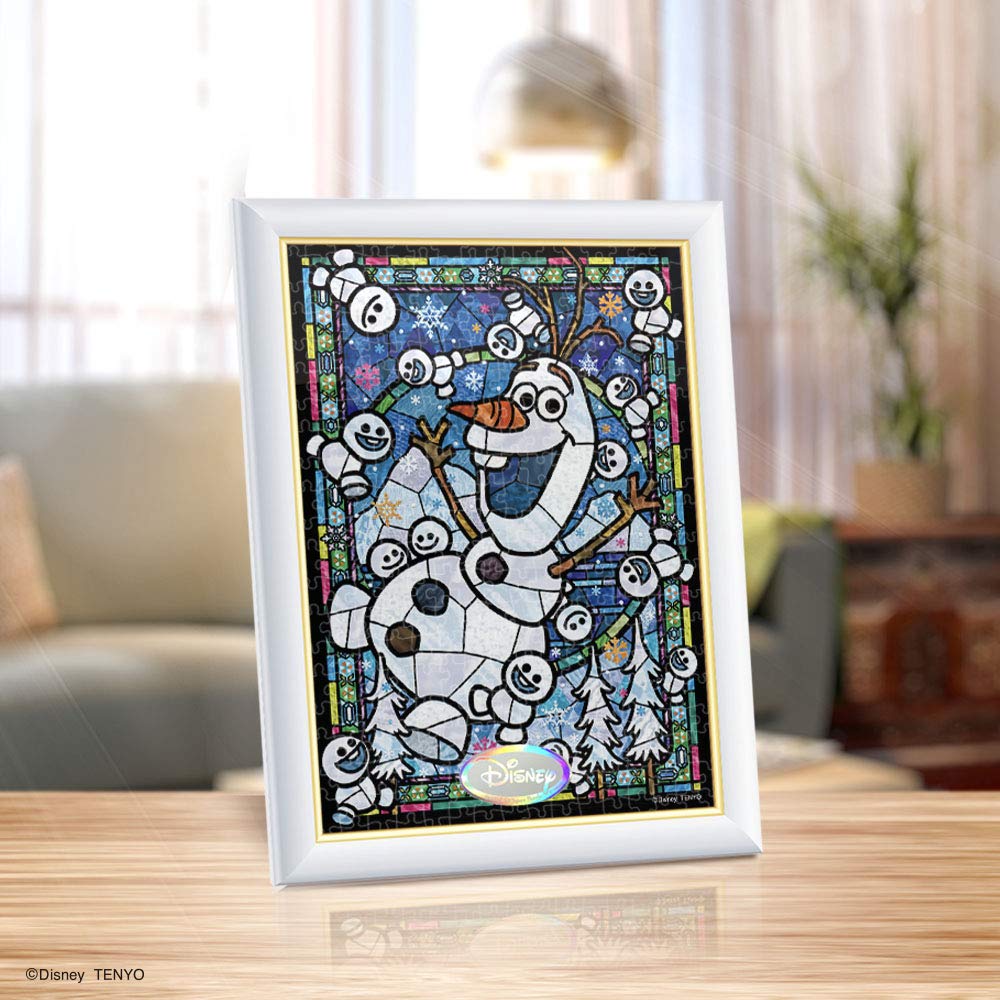 266-piece jigsaw puzzle featuring Olaf Stained Glass from the Gyutto Series [Stained Art] (18.2x25.7cm)