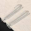 Heavy Duty Alloy Curtain Hook Metal Pinch Pleat Drapery Hardware Rustproof Window Treatment Accessories Fork Design Easy Install