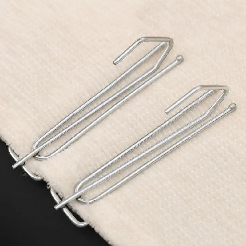 Heavy Duty Alloy Curtain Hook Metal Pinch Pleat Drapery Hardware Rustproof Window Treatment Accessories Fork Design Easy Install
