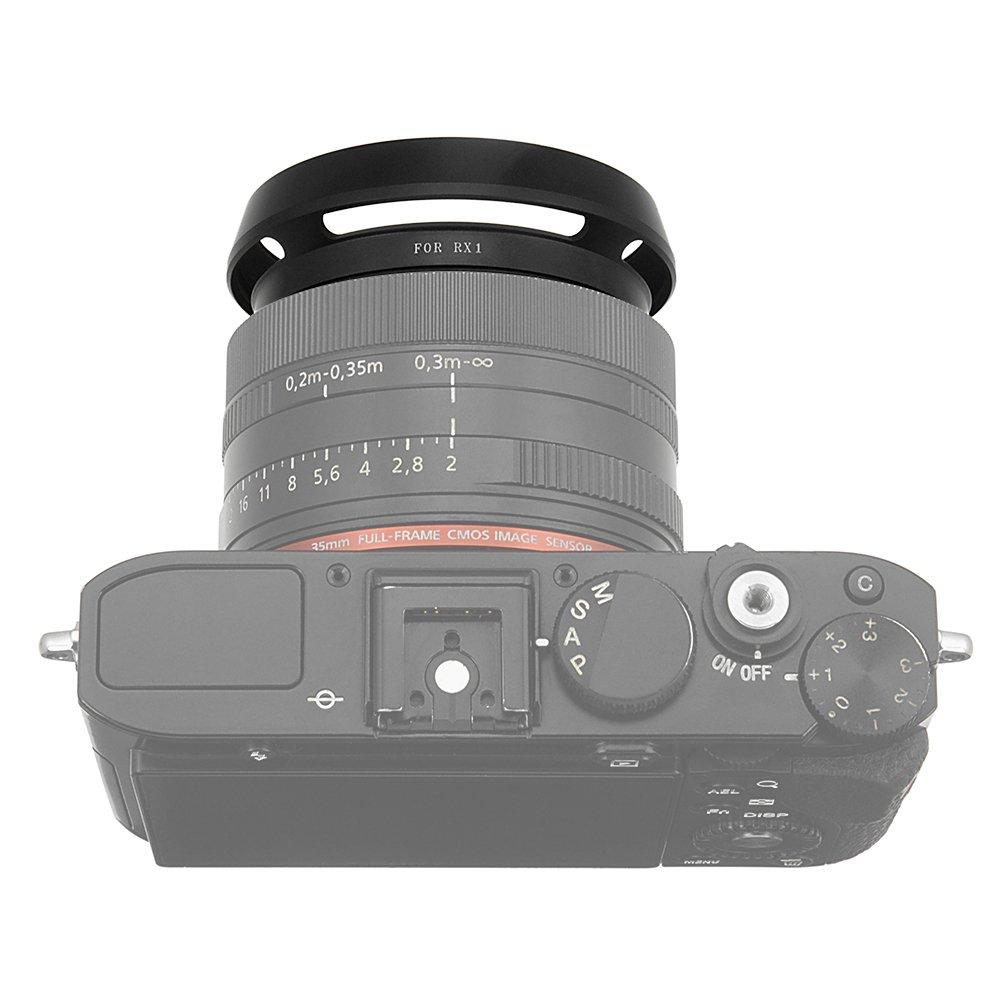 Fotodiox Lens Hood for Metal Bayonet Lens Hood Dedicated for RX1RII Digital Hood Minimizes Glare for Cyber-shot DSC-RX1/RX1R/RX1R II, RX1, RX1R,