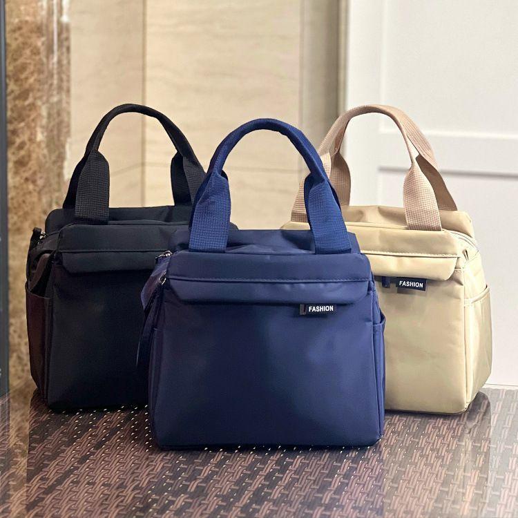 Tragbare Oxford-Stoff-Lunchtasche Wasserdichte Isolierte Lebensmittel-Tragetasche Wiederverwendbare Brotdose Handtasche für Damen Herren Arbeit Schule Picknick