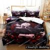 3D Print Anime OVERLORD Bedding Set Duvet Cover Bed Set Quilt Cover Pillowcase Comforter King Queen Size Boys Adult Bedding Set