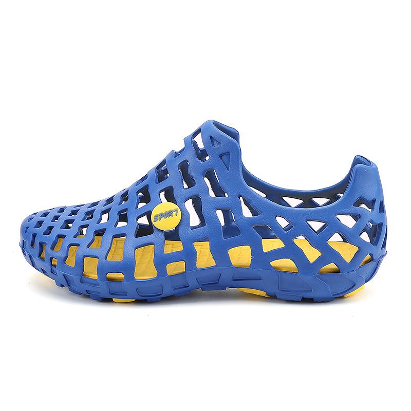 Hole Shoes Men'S Trend Outdoor Non-Slip Breathable Internet Celebrity Sandals Sports Wading Beach Shoes Men