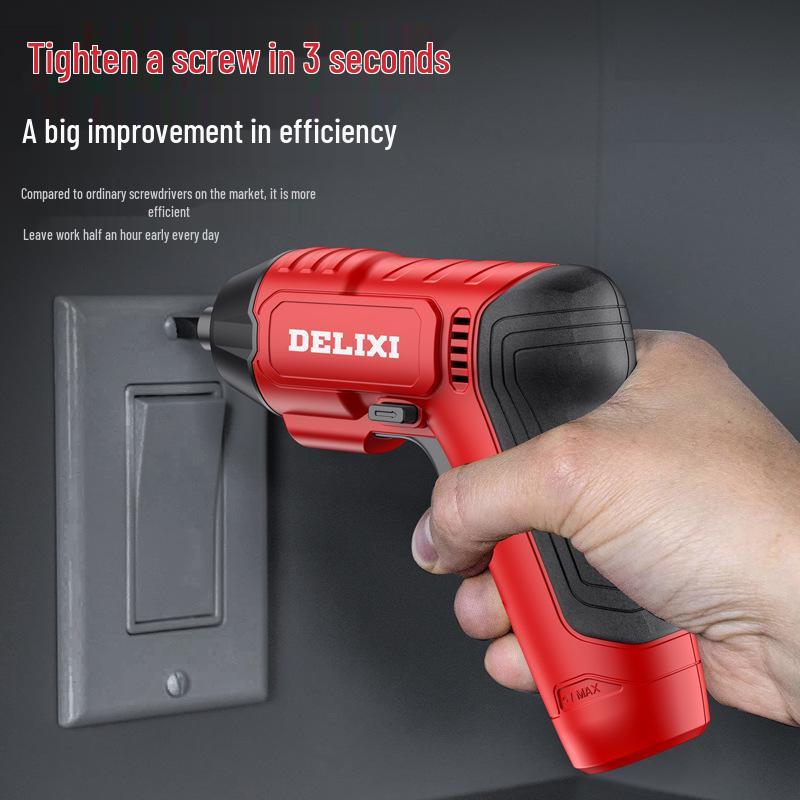 Rechargeable Multifunctional Mini Electric Screwdriver Set for Household Use
