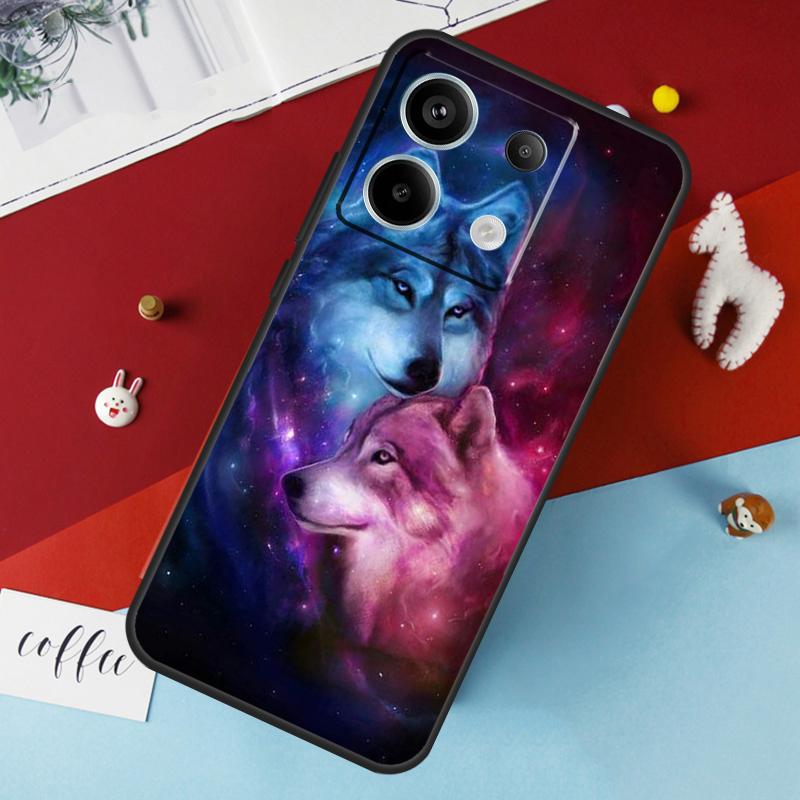 Animal Wolf Galaxy Case For Xiaomi Redmi Note 14 13 Pro 12 11 10 15 Pro Plus Redmi 15 10C 12C 13C 14C 15C Cover