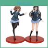 Anime K On Hirasawa Yui Akiyama Mio Model Pvc Figurine With Display Stand For Collectors