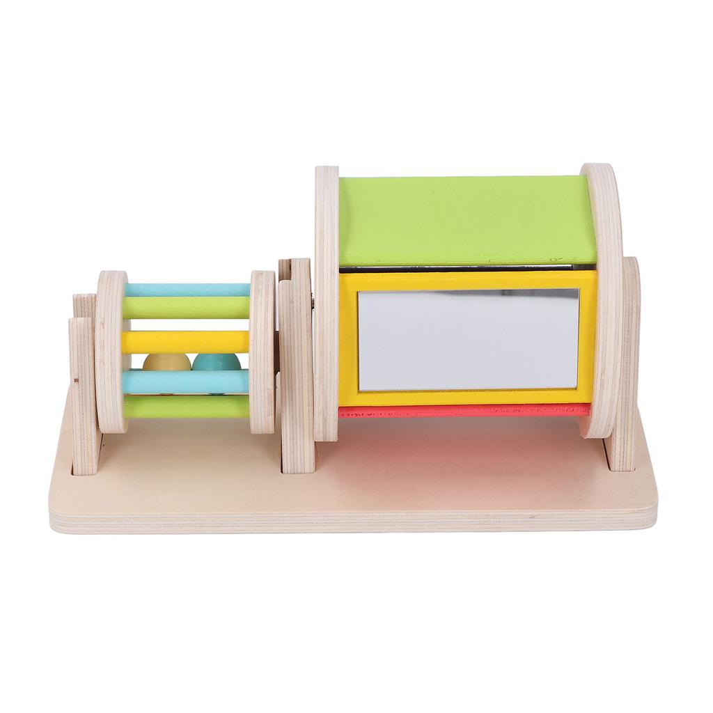 Wooden Rolling Drum Color Cognition Sensory Rolling Drum Toy Educational Toy for Children