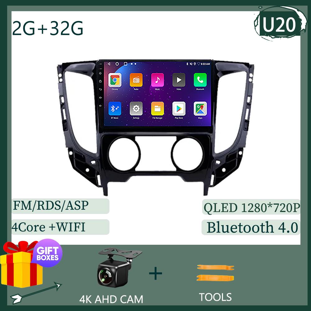 

Автомобильный Авто Для Mitsubishi L200 5 2015 2016 2017 2019 Стерео Android 14 Carplay Радио Видео Сенсорный QLED Экран BT WIFI DSP IPS DVD