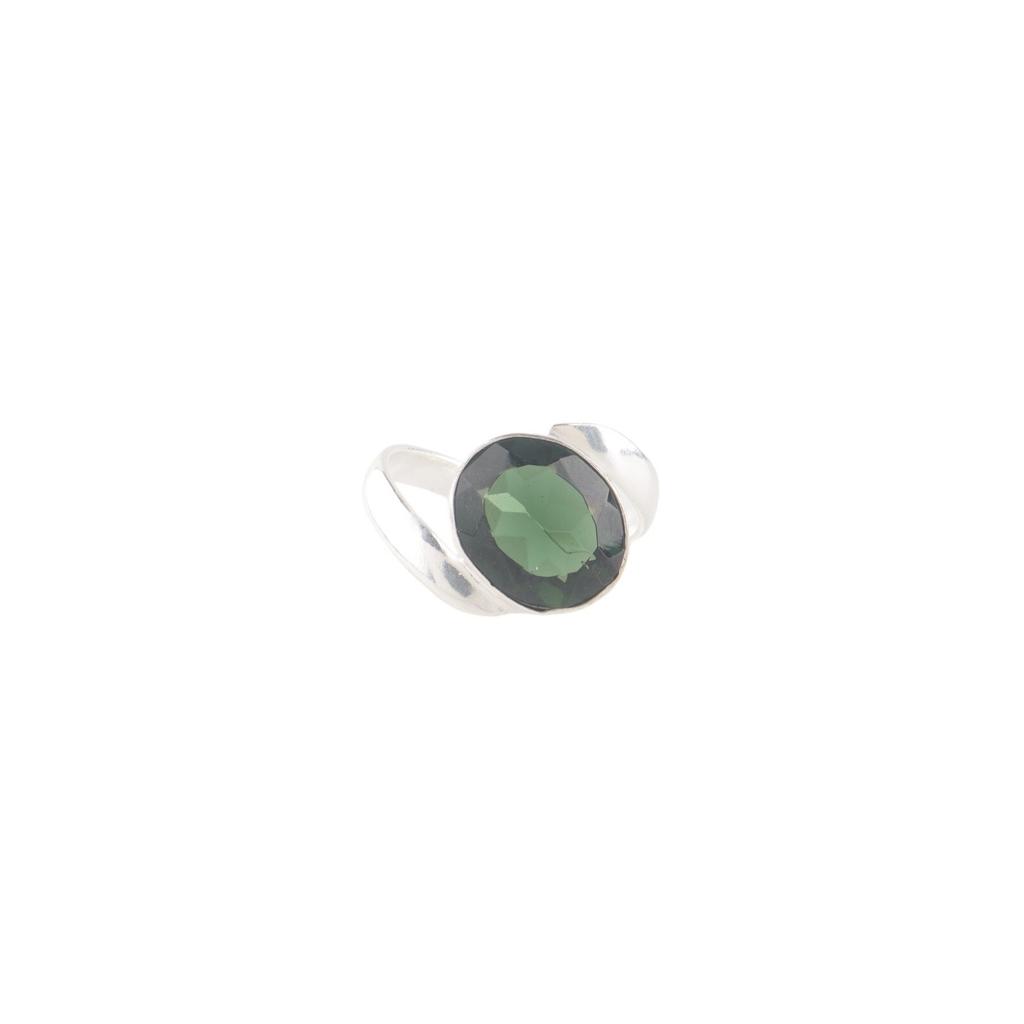Green Tourmaline Gemstone 925 Stamped Silver Handmade Jewelry Oval Shape Ring RR-53-7