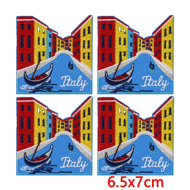 10Pcs USA Independence Day Embroidery Patches, Flag Eagle Bow Iron On Patches for Clothing Backpack Jeans DIY