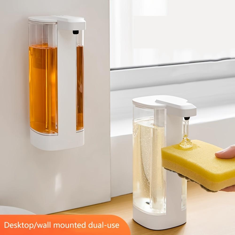 Wall-mounted Automatic Hand Sanitizer Dispenser, Inductive, Easy To Install and Clean, with USB Rechargeable Pump and Automatic Sensing Function