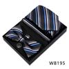Men's Silk Bow Tie & Pocket Square Gift Set - Business & Wedding